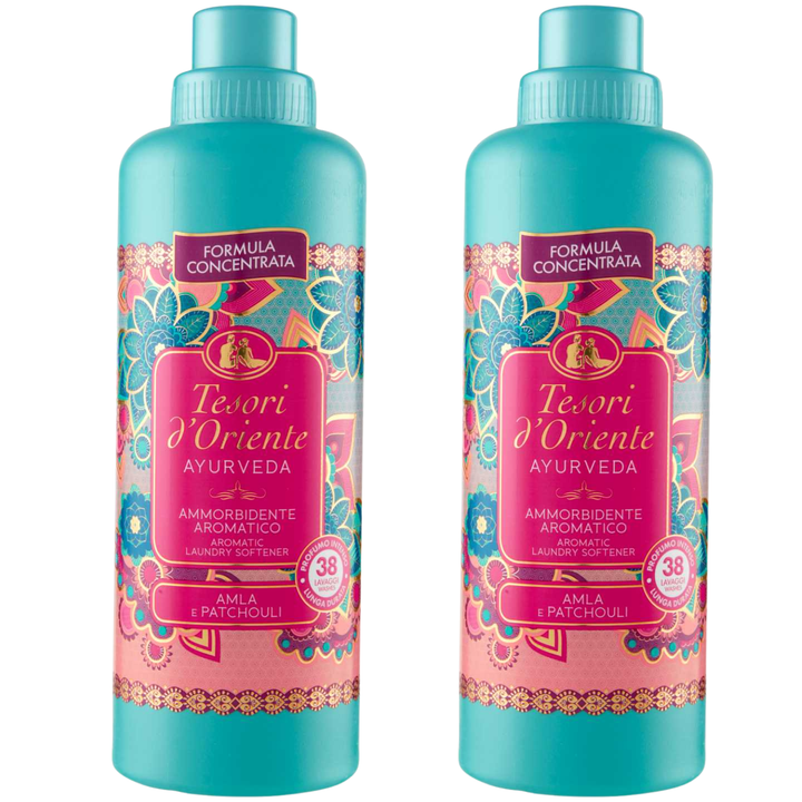 Ayurveda Weichspüler 2er Set Amla &amp; Patchouli 2×760 ml von Tesori d&
