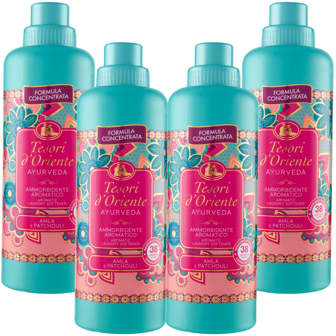 Ayurveda Weichspüler Amla &amp; Patchouli, 4er Set 760 ml von Tesori d&