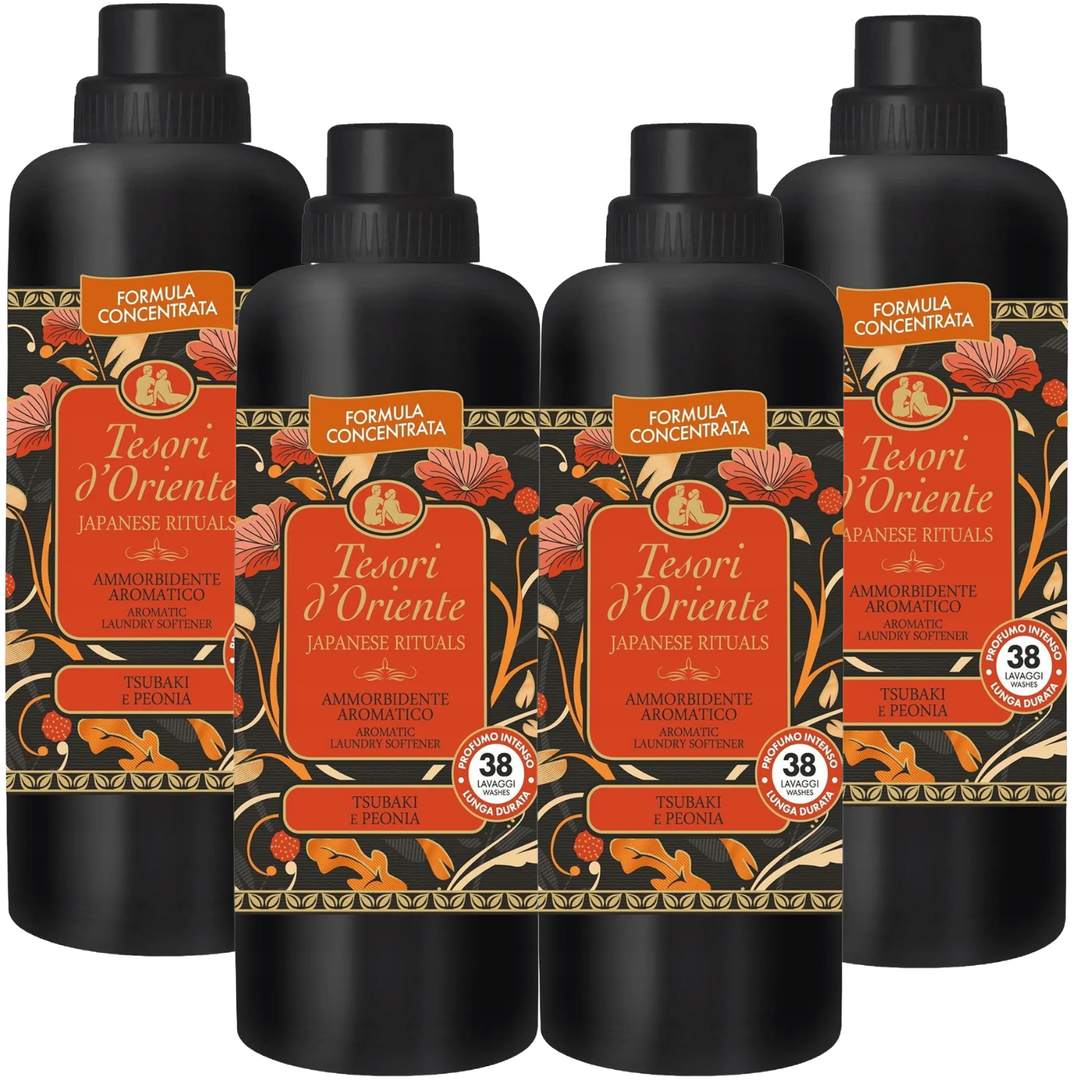 Weichspüler Japanese Rituals 760 ml, 4er Vorratspack von Tesori d'Oriente